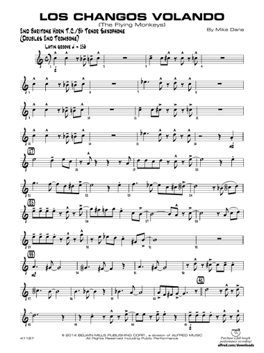 Los changos volando: 2nd Baritone T.C.