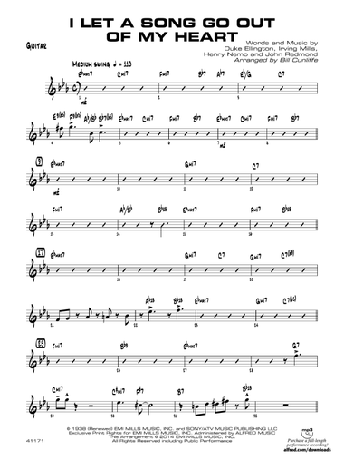 I Let a Song Go Out of My Head: Guitar