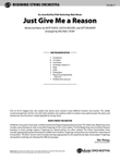 Just Give Me a Reason: Score