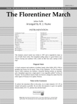 The Florentiner March: Score