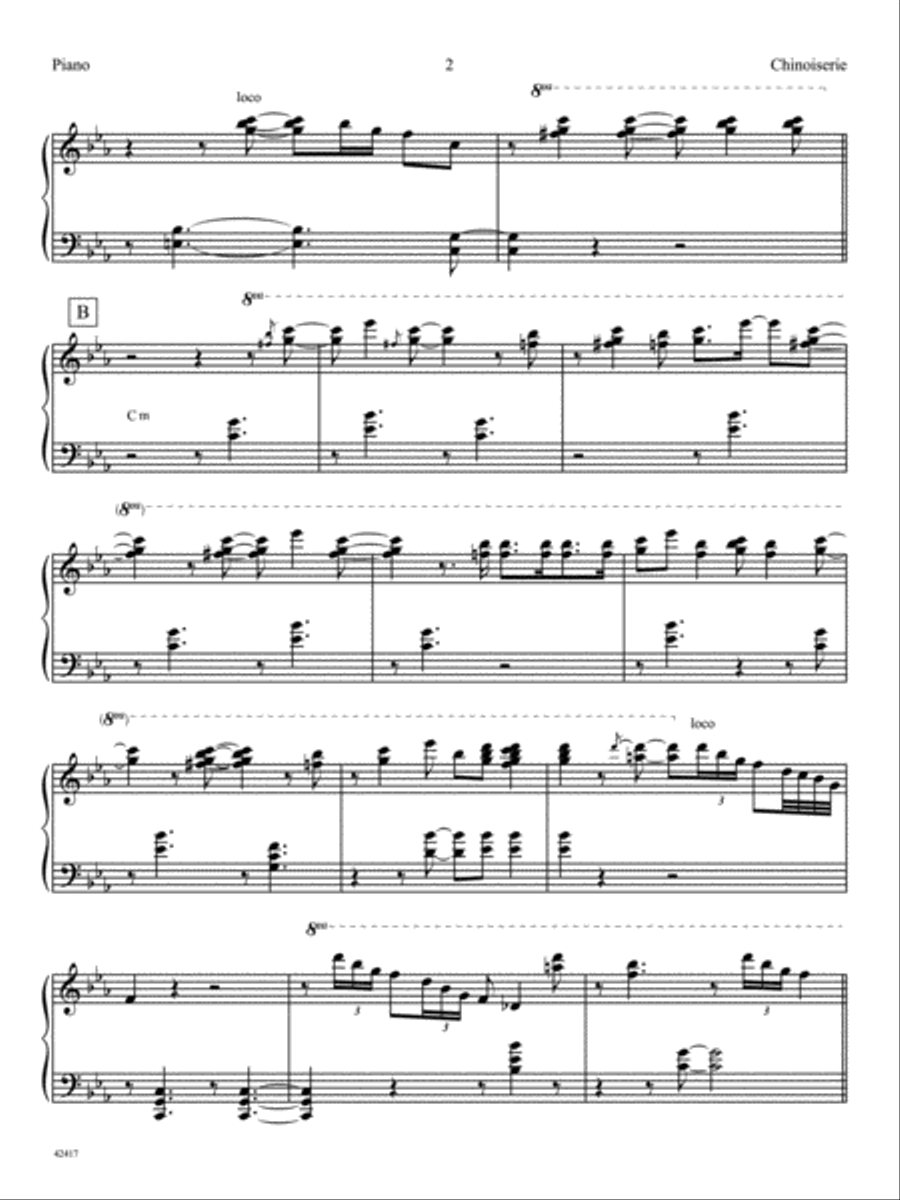 Chinoiserie (from Afro-Euroasian Eclipse): Piano Accompaniment Jazz Ensemble scores gallery preview page 2