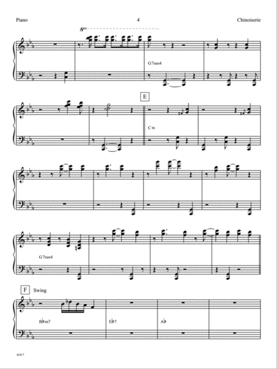 Chinoiserie (from Afro-Euroasian Eclipse): Piano Accompaniment Jazz Ensemble scores gallery preview page 4