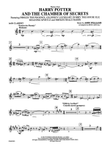 Harry Potter and the Chamber of Secrets, Themes from: 1st B-flat Clarinet mini preview