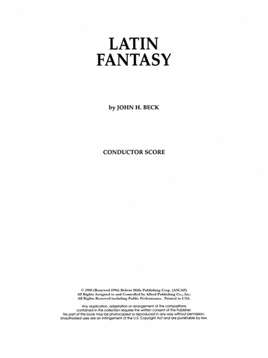 Latin Fantasy: Score
