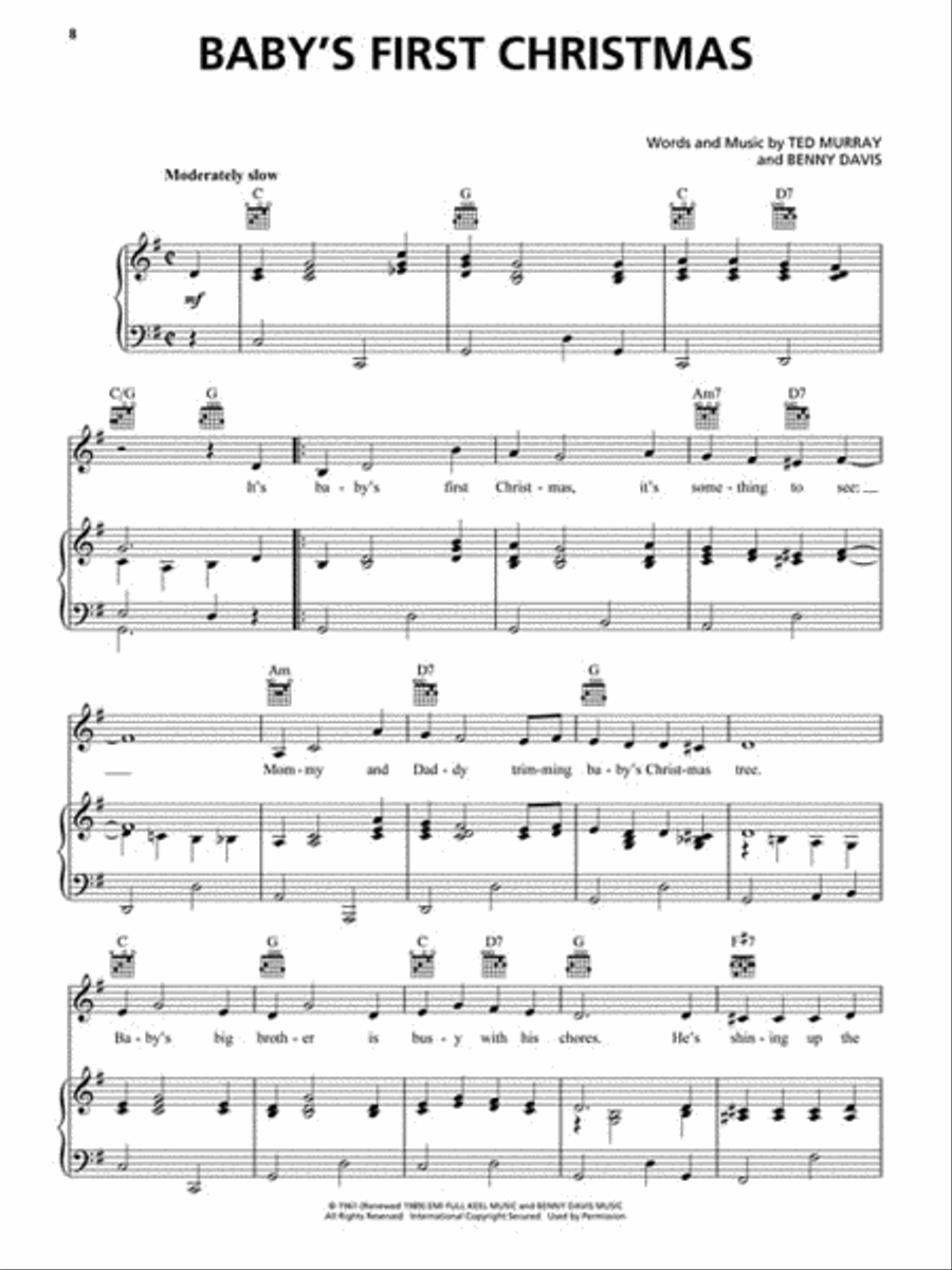 Christmas Greatest Hits Piano, Vocal, Guitar scores gallery preview page 3