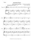 AMAZING GRACE (Bb Trumpet Piano and Trumpet Part)