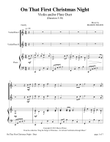 On That First Christmas Night (Violin and/or Flute Duet with Piano accompaniment)