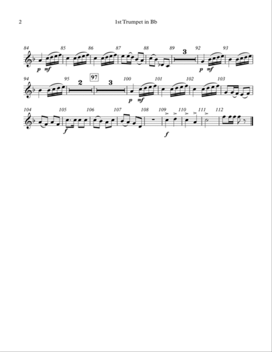 Florentine March - Parts School and Community scores gallery preview page 2