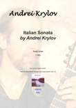 Italian sonata for classical guitar by Andrei Krylov