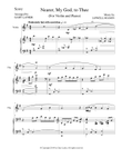 NEARER, MY GOD, TO THEE (Violin Piano and Violin Part)