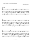 Etude Romance for violin (flute) and piano, Music by Andrei Krylov