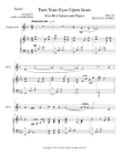 TURN YOUR EYES UPON JESUS (Bb Clarinet Piano and Clarinet Part) mini preview