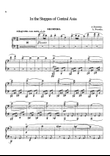 Borodin In the Steppes of Central Asia, for piano duet(1 piano, 4 hands), PB831