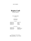 Regina Caeli (SATB Choir, Violins, Organ & opt. Timpani) - [Set of Parts ONLY]
