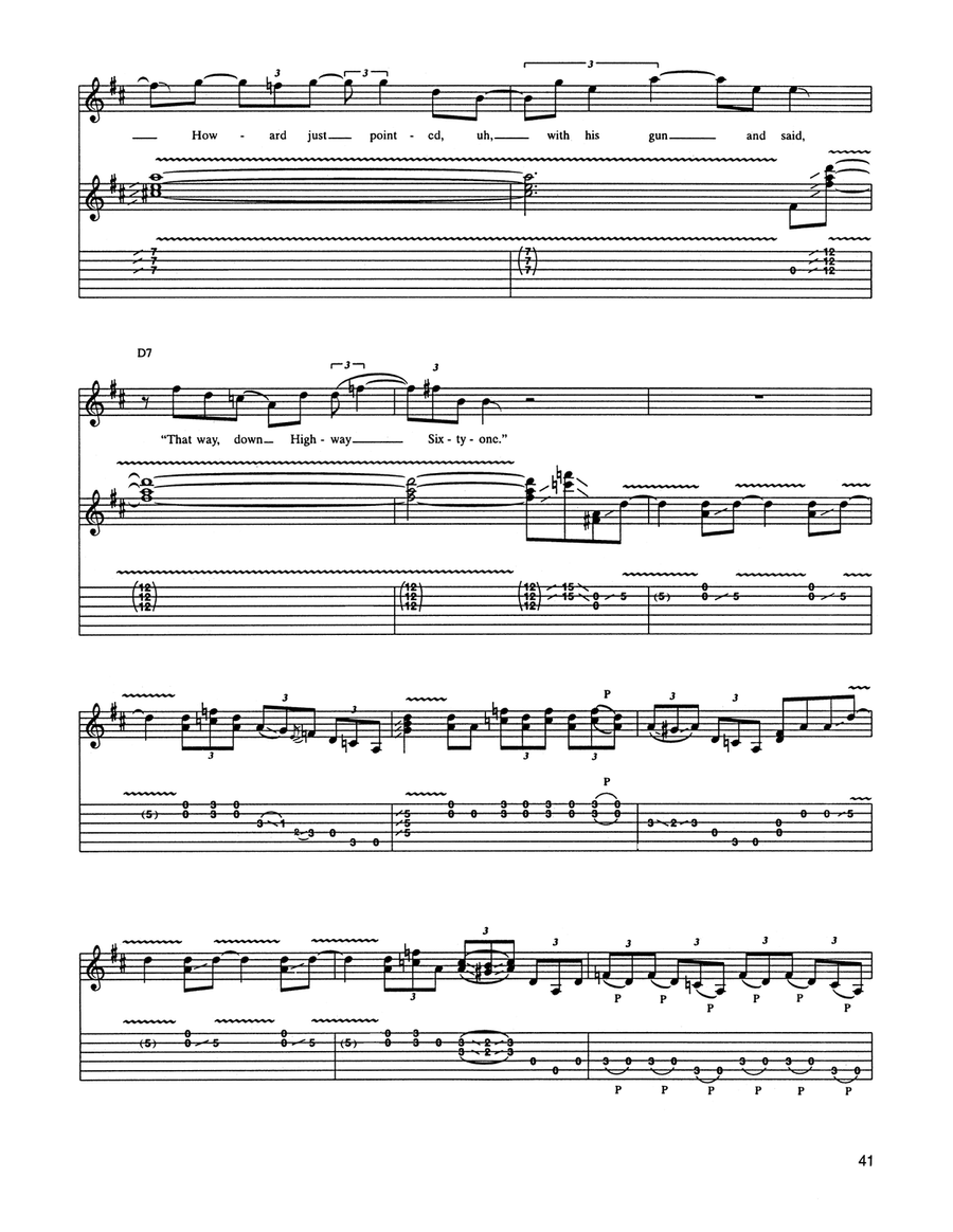 Highway 61 Revisited Highway 61 Revisited Acoustic Guitar scores gallery preview page 5