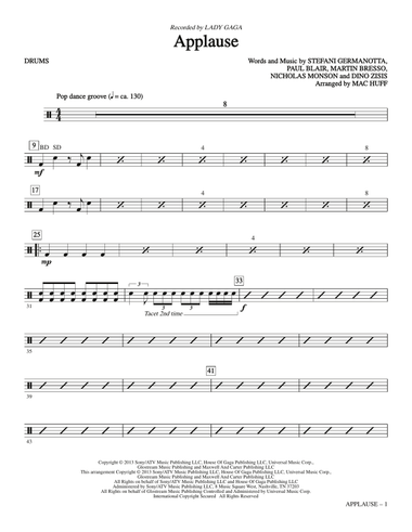 Applause - Drums