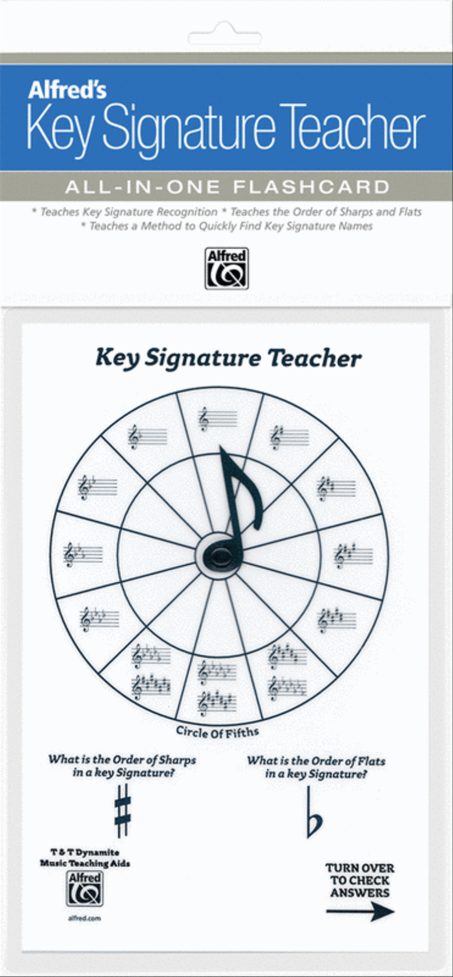 Alfred's Key Signature Teacher: All-In-One Flashcard (White) Piano scores gallery preview page 1