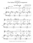 Four Italian Folk Song Arrangements