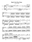 Don't Get Too Close. Duet for Two Violins