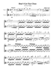 Don't Get Too Close. Duet for Two Violas