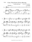 COME, THOU FOUNT OF EVERY BLESSING (Violin/Piano and Violin Part)