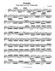 Prelude and Courant for Solo Violin in D, from Suite in G for Violoncello