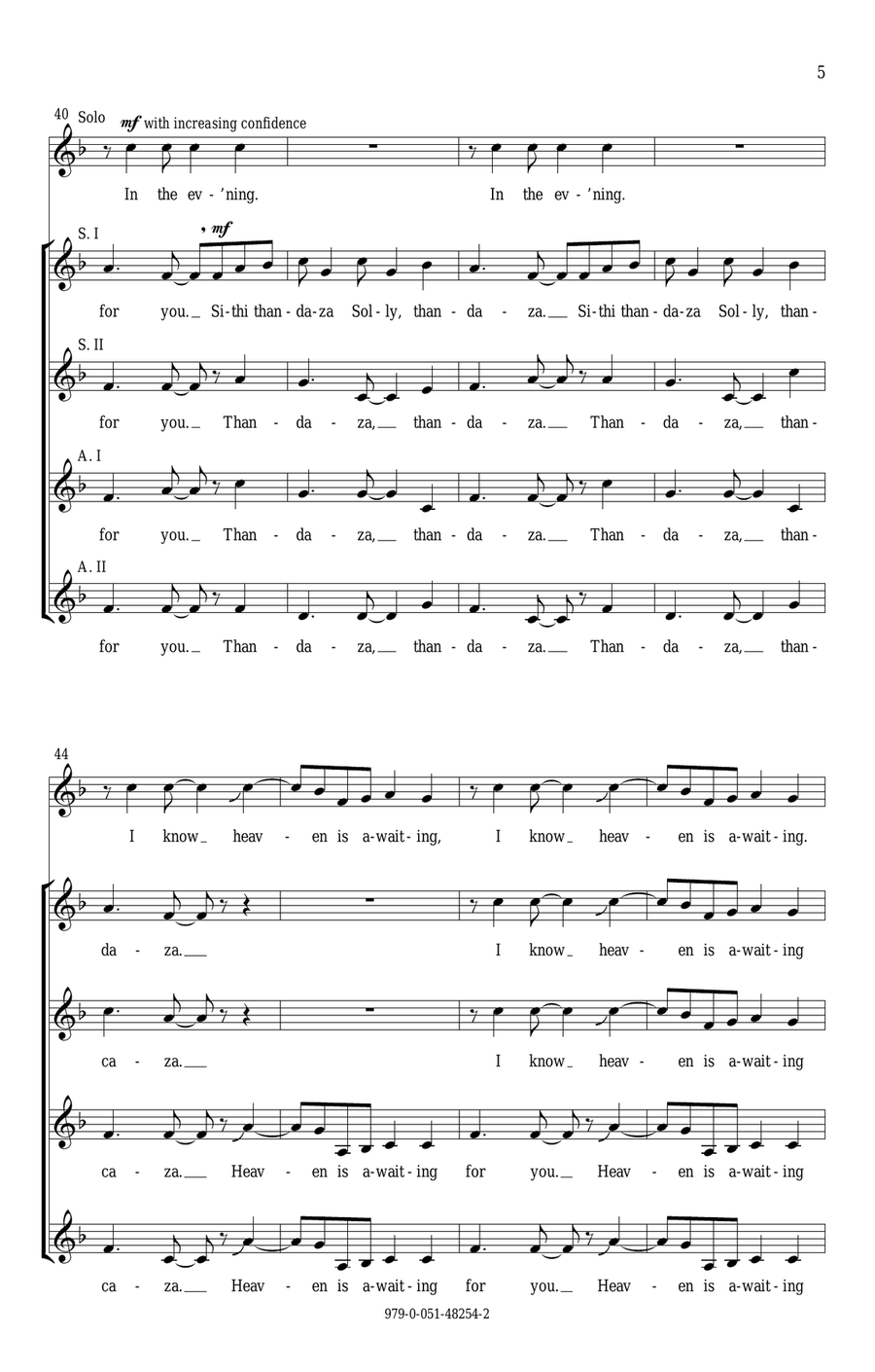 Jabula Jesu Jabula Jesu SSA scores gallery preview page 5