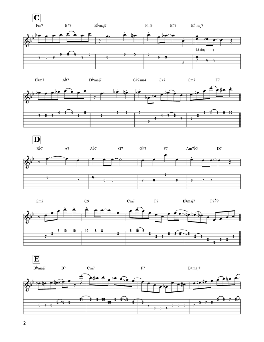 Taking A Chance On Love Taking A Chance On Love Electric Guitar scores gallery preview page 2