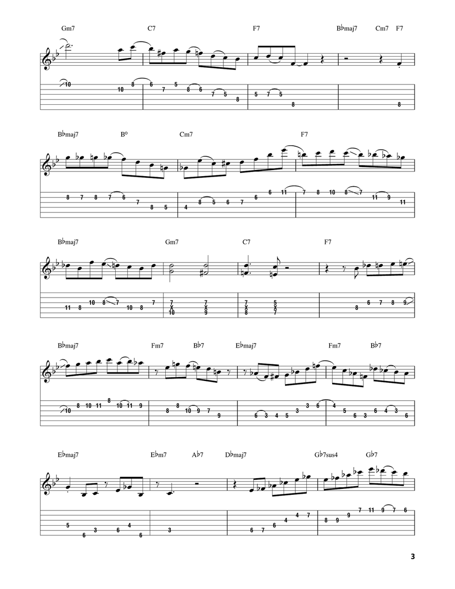 Taking A Chance On Love Taking A Chance On Love Electric Guitar scores gallery preview page 3