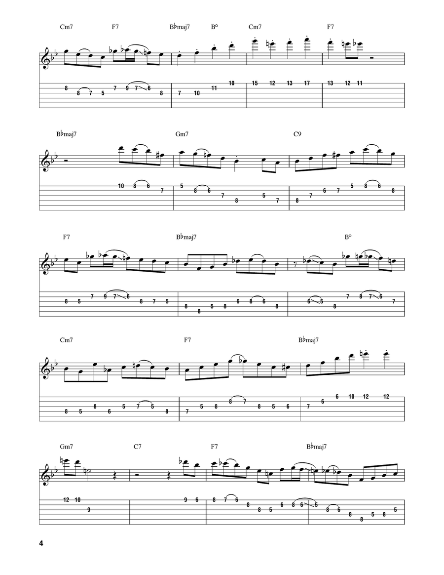 Taking A Chance On Love Taking A Chance On Love Electric Guitar scores gallery preview page 4