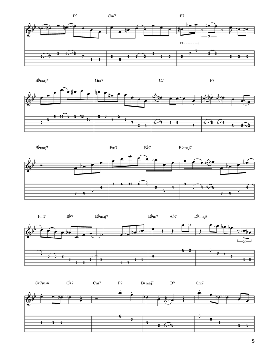 Taking A Chance On Love Taking A Chance On Love Electric Guitar scores gallery preview page 5