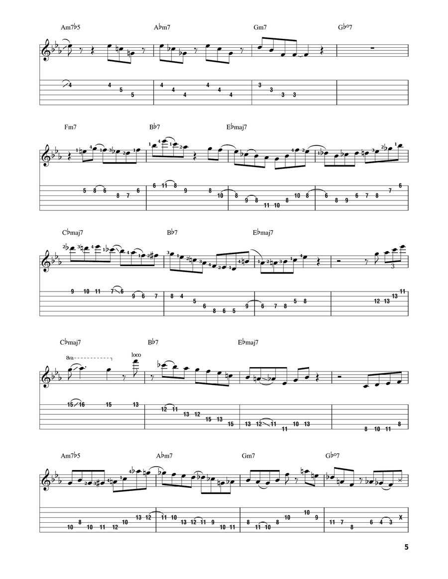 Night And Day Night And Day Electric Guitar scores gallery preview page 5
