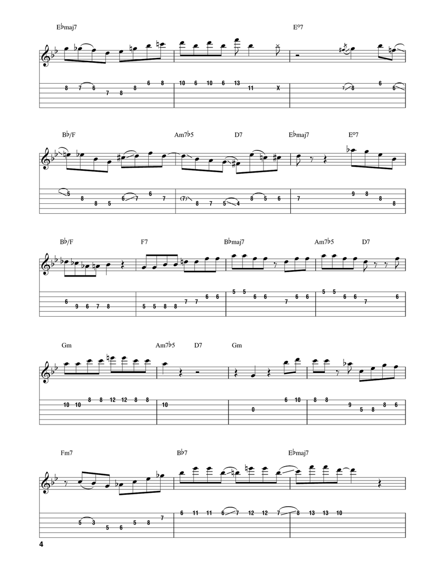 You'd Be So Nice To Come Home To Electric Guitar scores gallery preview page 4