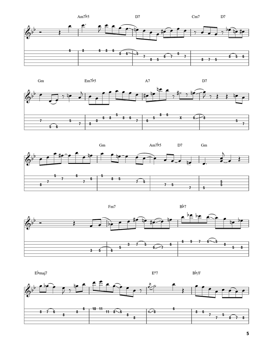 You'd Be So Nice To Come Home To Electric Guitar scores gallery preview page 5