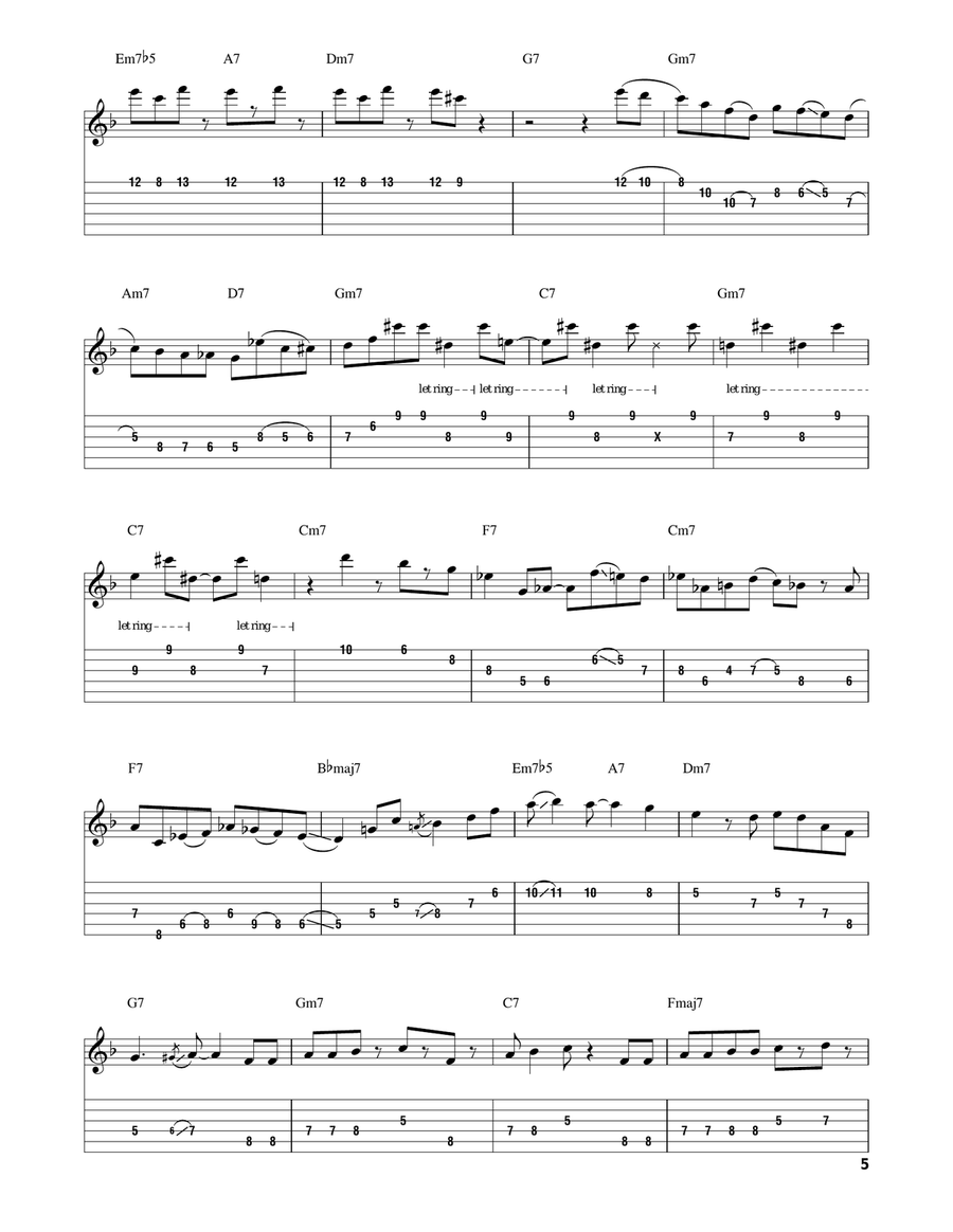 Fascinating Rhythm Fascinating Rhythm Electric Guitar scores gallery preview page 5