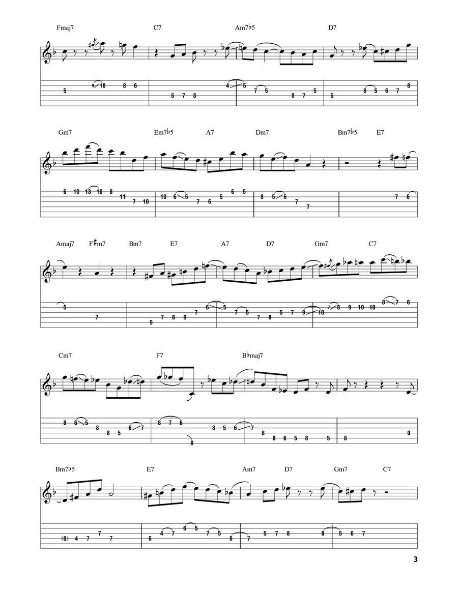 All Alone All Alone Electric Guitar scores gallery preview page 3