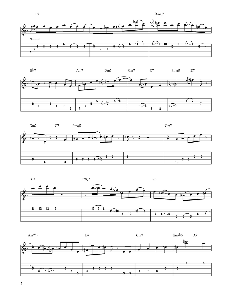 All Alone All Alone Electric Guitar scores gallery preview page 4