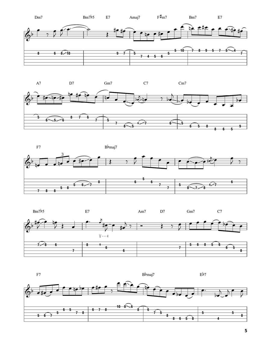 All Alone All Alone Electric Guitar scores gallery preview page 5