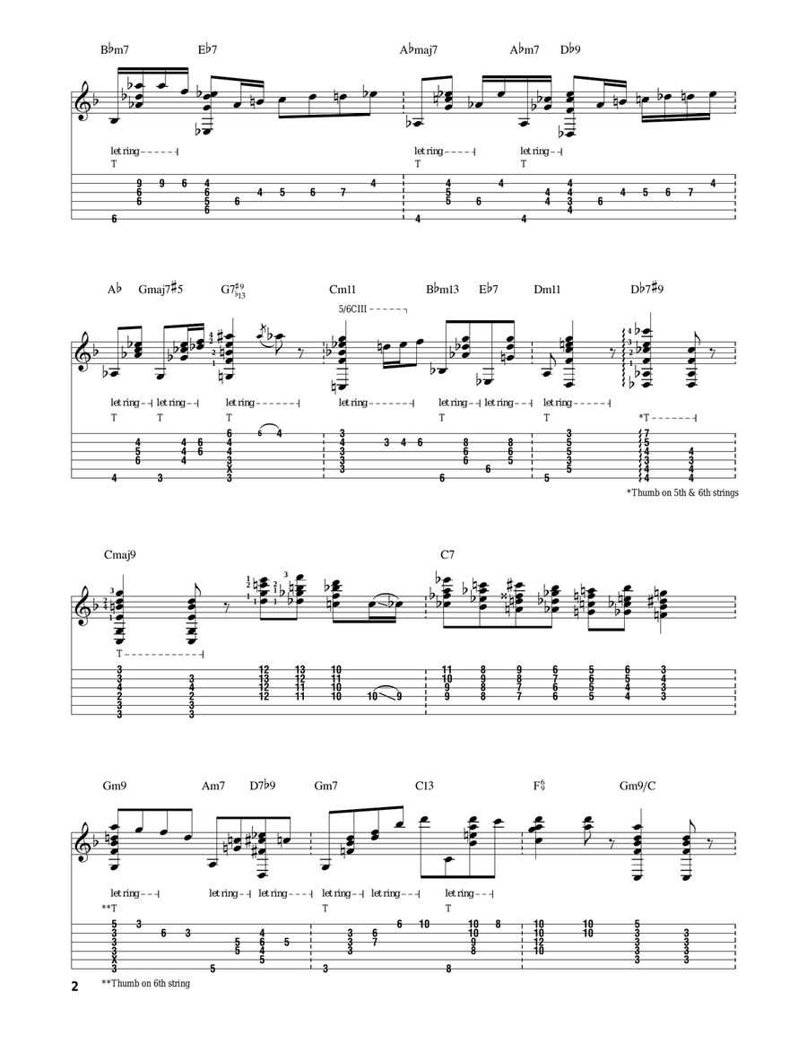 Autumn In New York Autumn In New York Electric Guitar scores gallery preview page 2