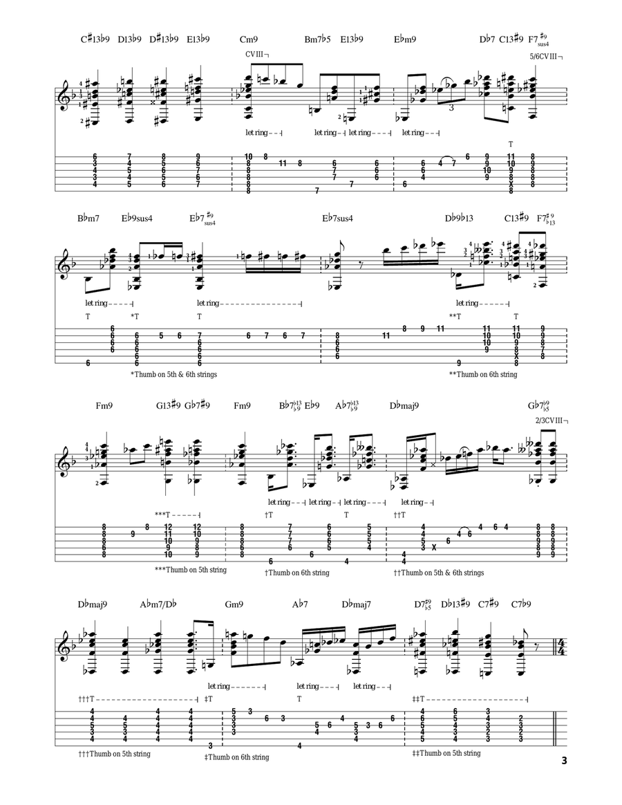 Autumn In New York Autumn In New York Electric Guitar scores gallery preview page 3