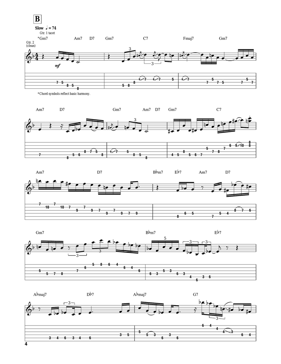 Autumn In New York Autumn In New York Electric Guitar scores gallery preview page 4