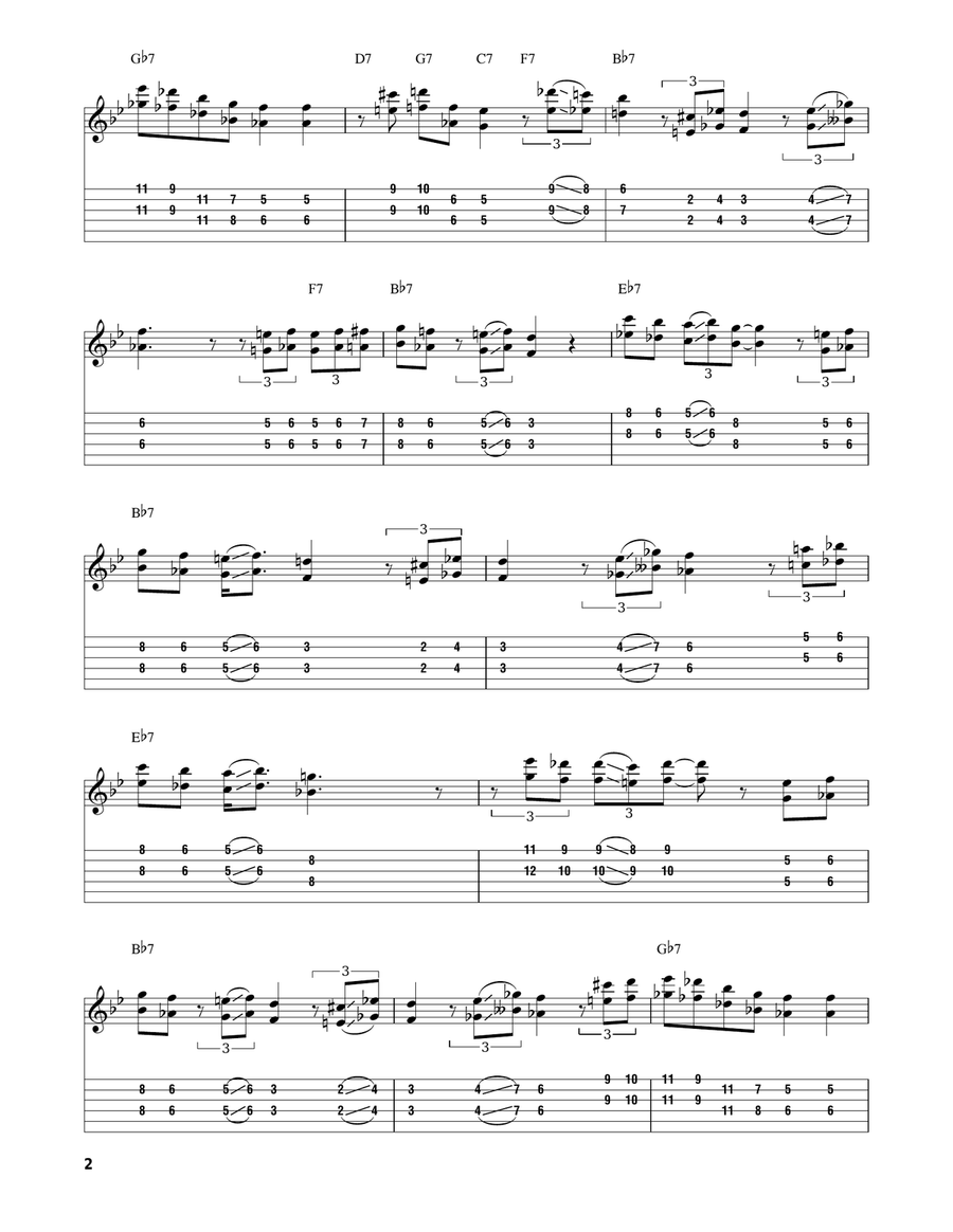 Blue Art, Too Blue Art, Too Electric Guitar scores gallery preview page 2