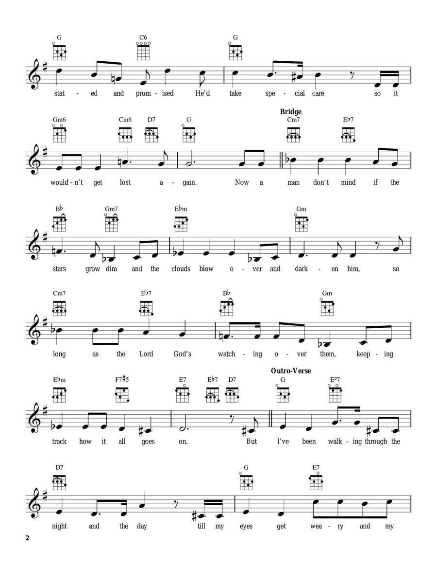Lost In The Stars Lost In The Stars Ukulele scores gallery preview page 2