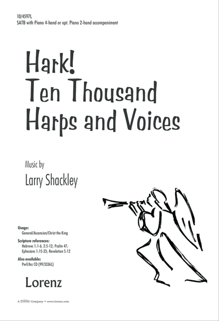 Hark! Ten Thousand Harps and Voices 4-Part scores gallery preview page 2
