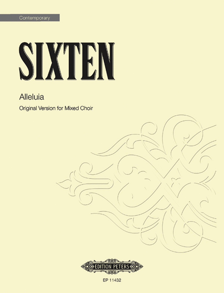 Alleluia for SATB Choir Alleluia for SATB Choir Divisi scores gallery preview page 1