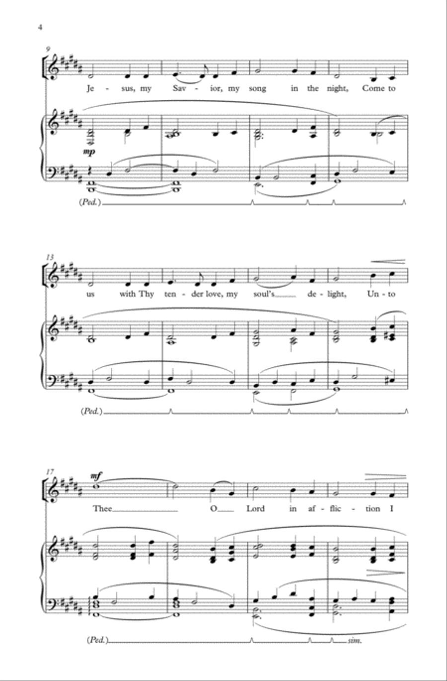 My Song in the Night My Song in the Night 4-Part scores gallery preview page 3