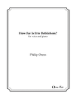 How Far Is It to Bethlehem? - solo version