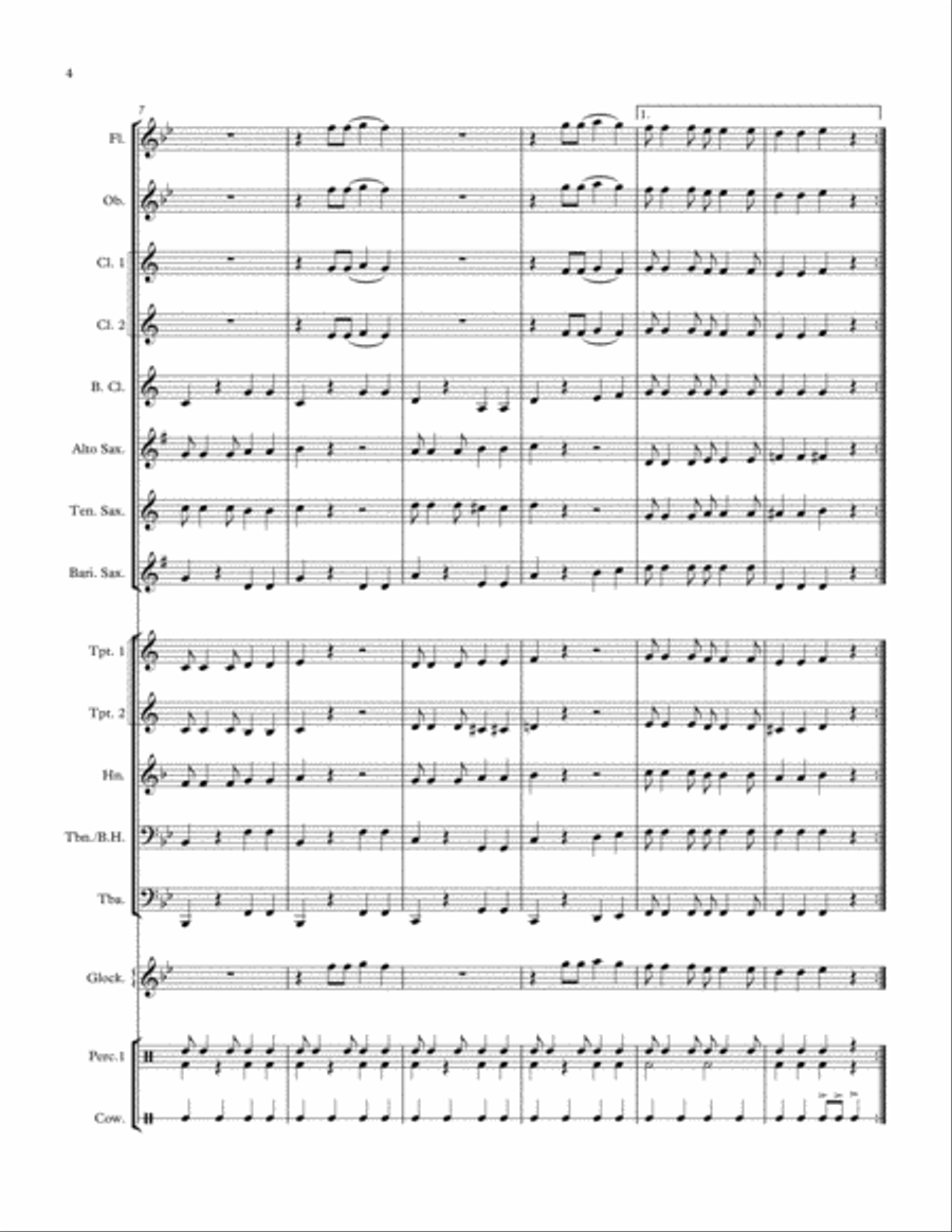 Senorita Fajita Concert Band scores gallery preview page 4