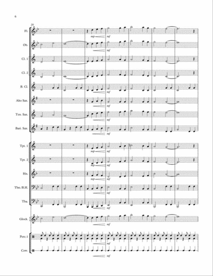 Senorita Fajita Concert Band scores gallery preview page 6