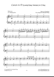 Canon in D - Piano Solo in C Key (Children Version)